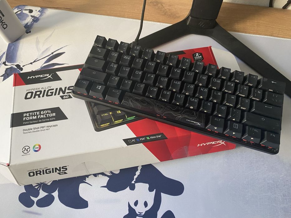 Продам игровую клавиатуру hyper X 60 alloy origins состояние новое