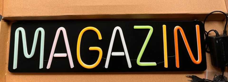 Reclama Luminoasa Neon LED " MAGAZIN " – Atrage Clientii Instant