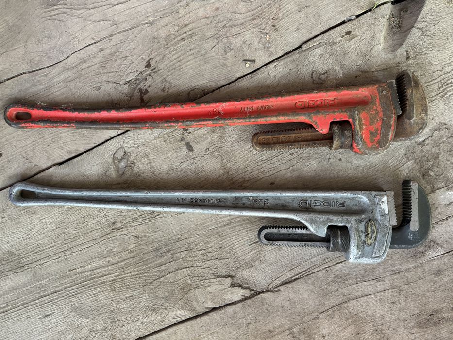 Трубной, газовый, прямой алюминиевый ключ Ridgid USA 36 CM