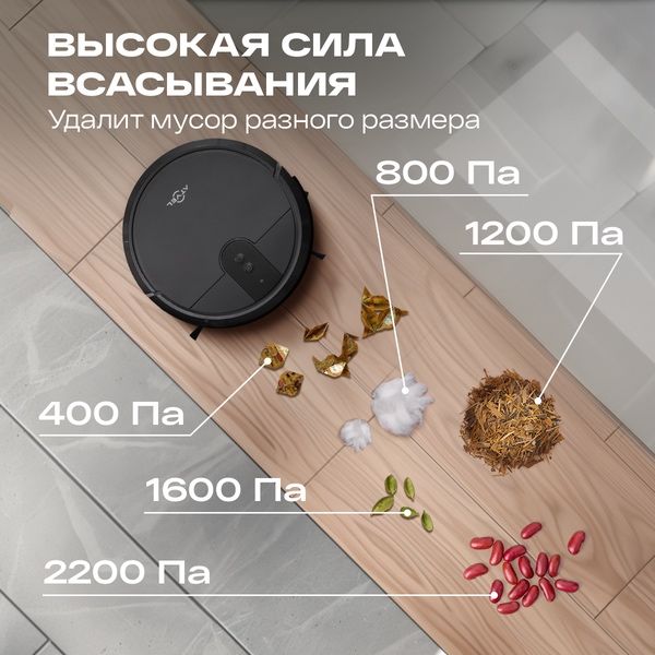 Робот пылесос с влажной и сухой уборкой Atvel R70
