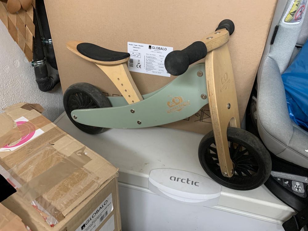 Tricicleta de echilibru 2 in 1 Tiny Tot PLUS Verde Kinderfeets