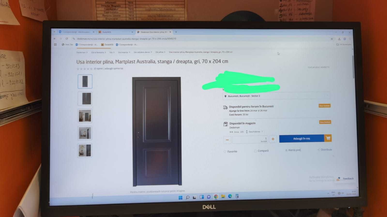 Usi interior gri antracit