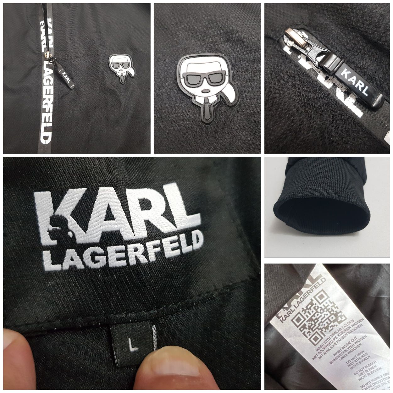 Geaca bomber KARL LAGERFELD Regular Fit, mărimea L (men), toamnă