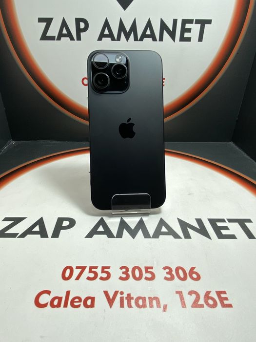 ZAP AMANET VITAN - iPhone 16 Pro Max- 256GB -Black Titanium- Bat 98%