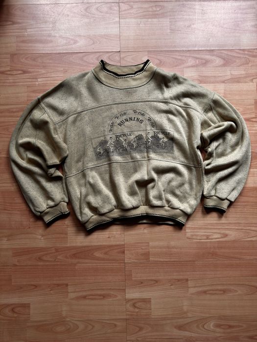 Pullover sweater crewneck bluza vintage oversize made in italy acril
