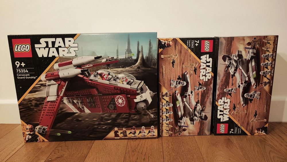LEGO Star Wars 75342x2, 75354 - noi, sigilate