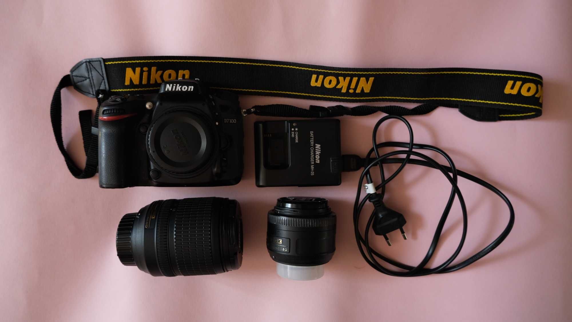 Nikon D7100 + 2 Obiective (35mm f/1.8G AF-S; 18-105mm VR AF-S)