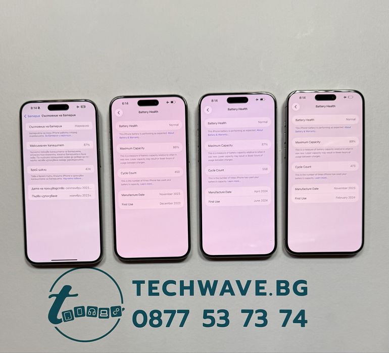 Apple iPhone 15 Pro Max 4бр. 256/512GB Natural Titanium