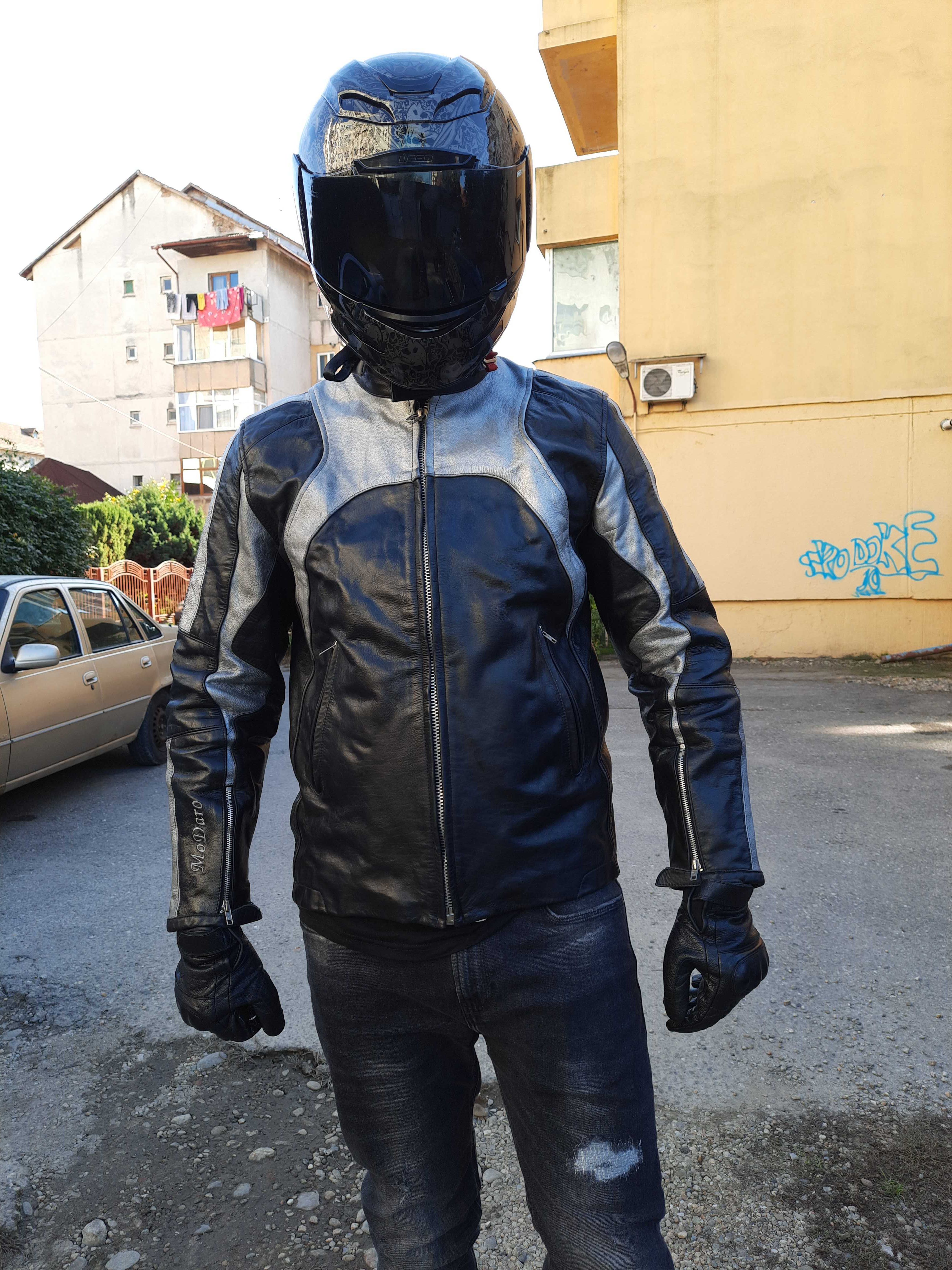 geaca piele moto atv modaro