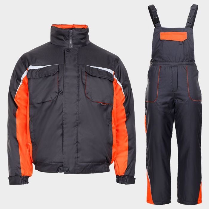 Зимен ватиран работен комплект - L размер