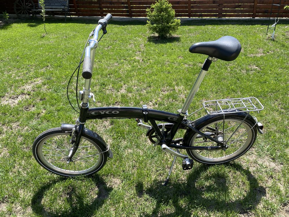 Bicicleta adulti pliabila Cyco, Germania, full aluminiu, suspensie