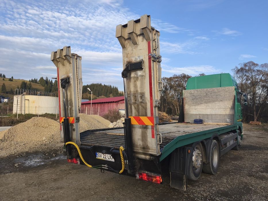 Man Tga 410 trailer platforma utilaje