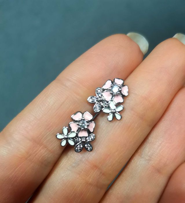 Обеци pandora сребро