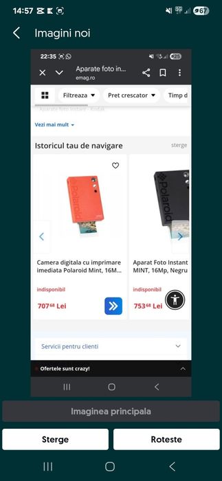 Camera foto ultimul pret