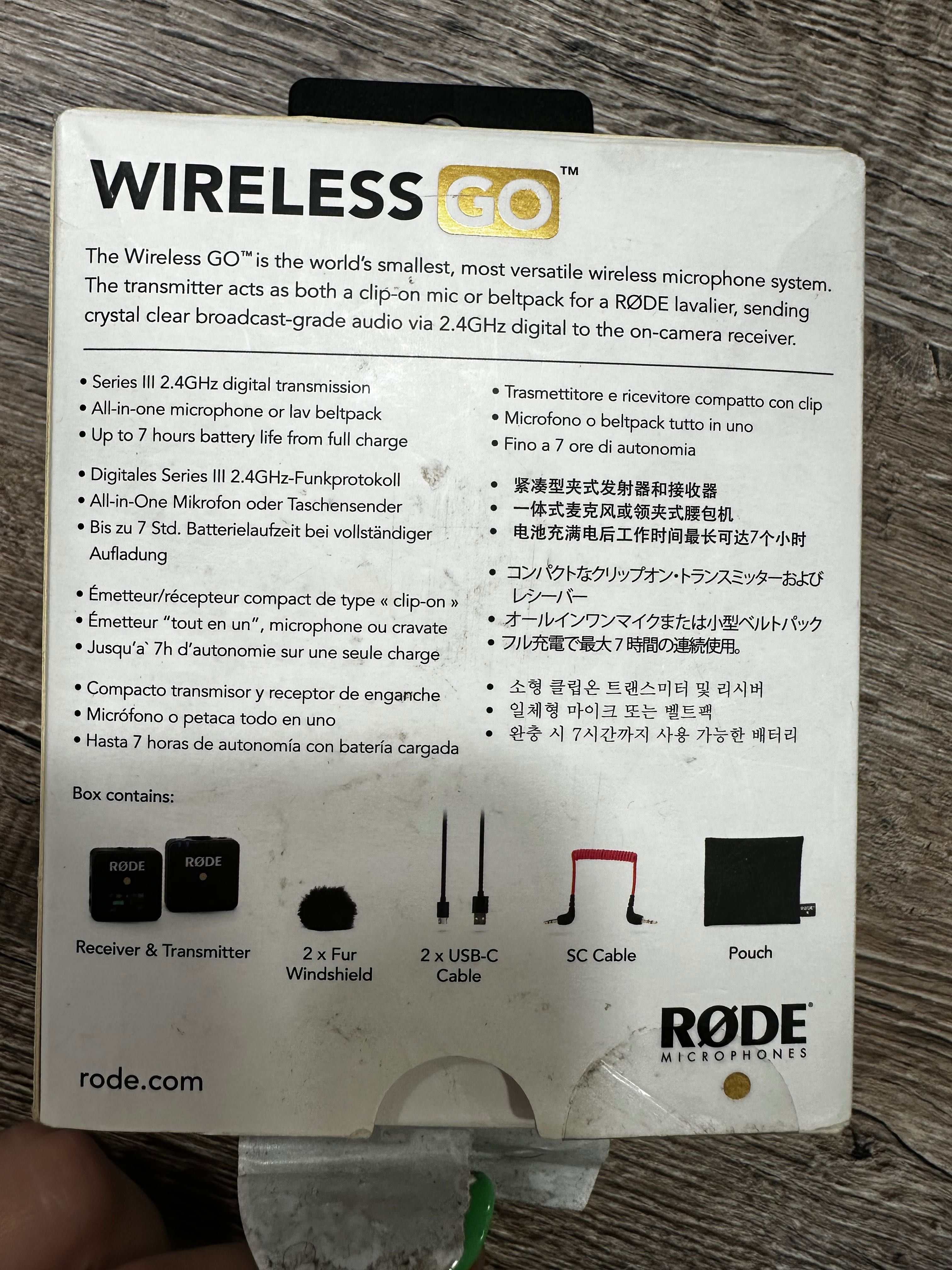 Микрофон Rode Wireless Go