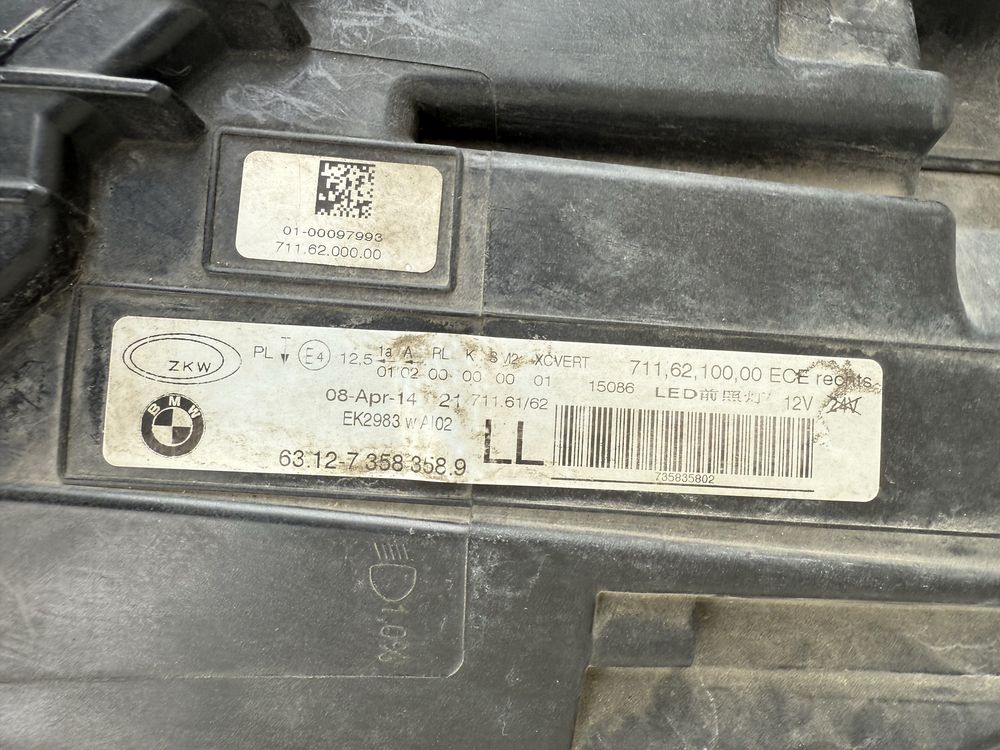 Far dreapta BMW Seria6 F12 F13 F06 Full LED Adaptiv Original Europa