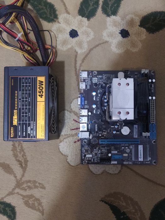 Продается комплект материнская плата+ процессор