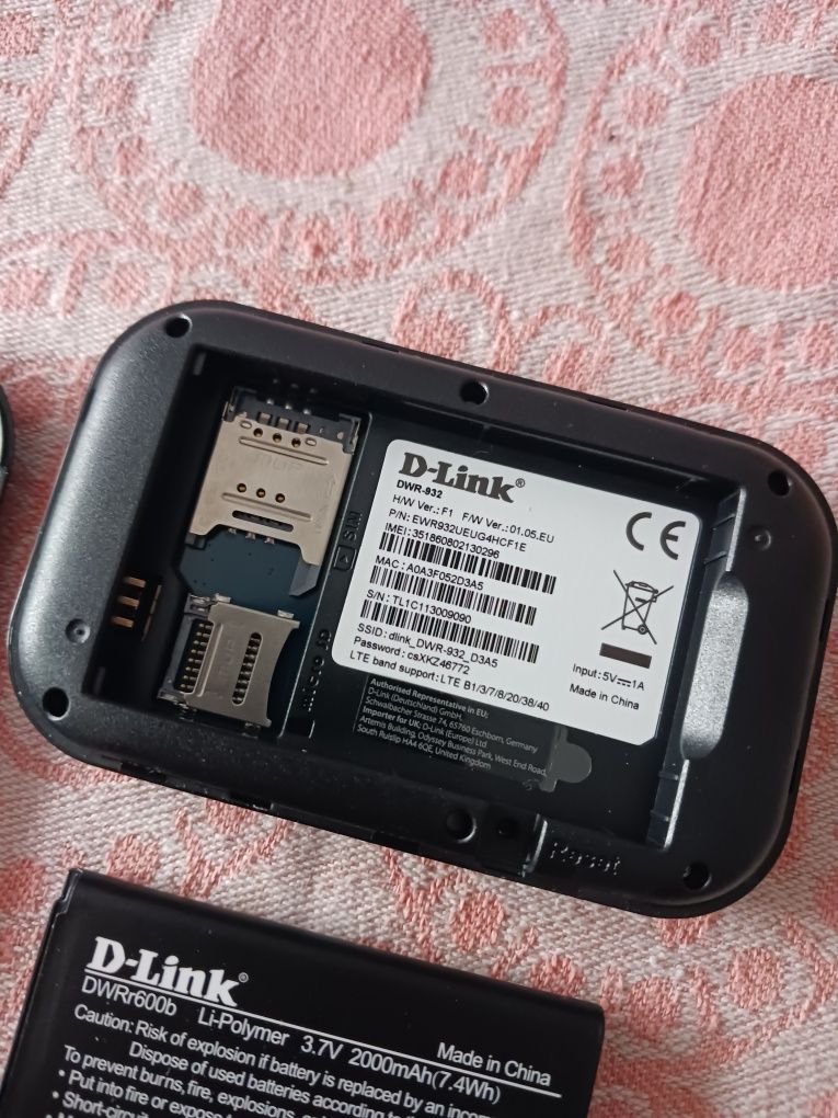 Router 4G Portabil D-Link cu SIM Hotspot WiFi Modem Internet
