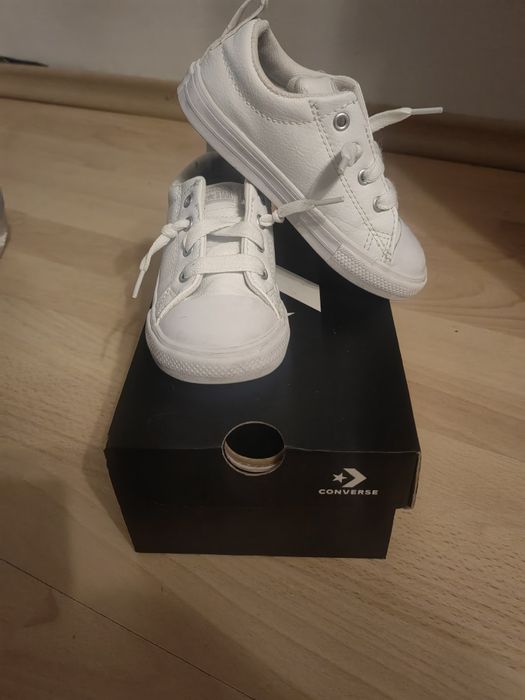 Детски оригинални кожени  кецове Converse