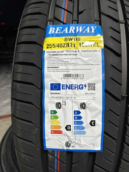 Нови Летни Гуми BEARWAY BW118 255/40R21 102W XL Нов DOT