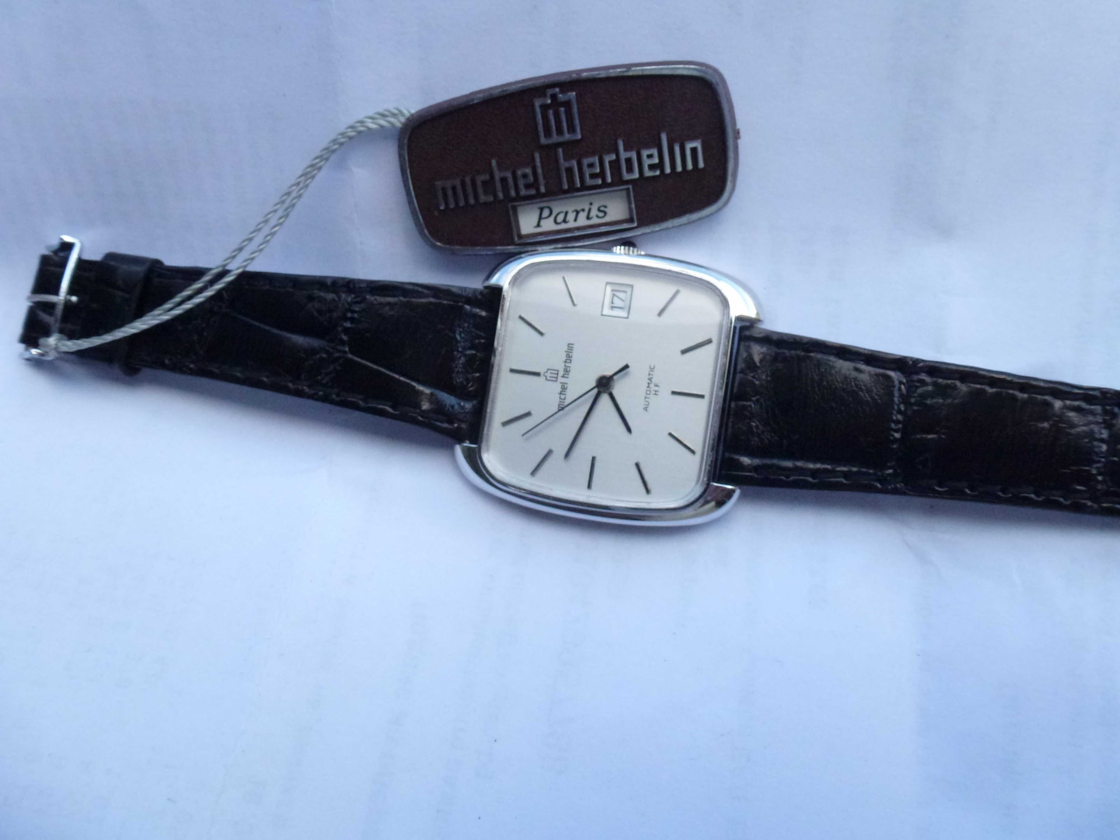 Michel herbelin Paris automatic H F mens watch square