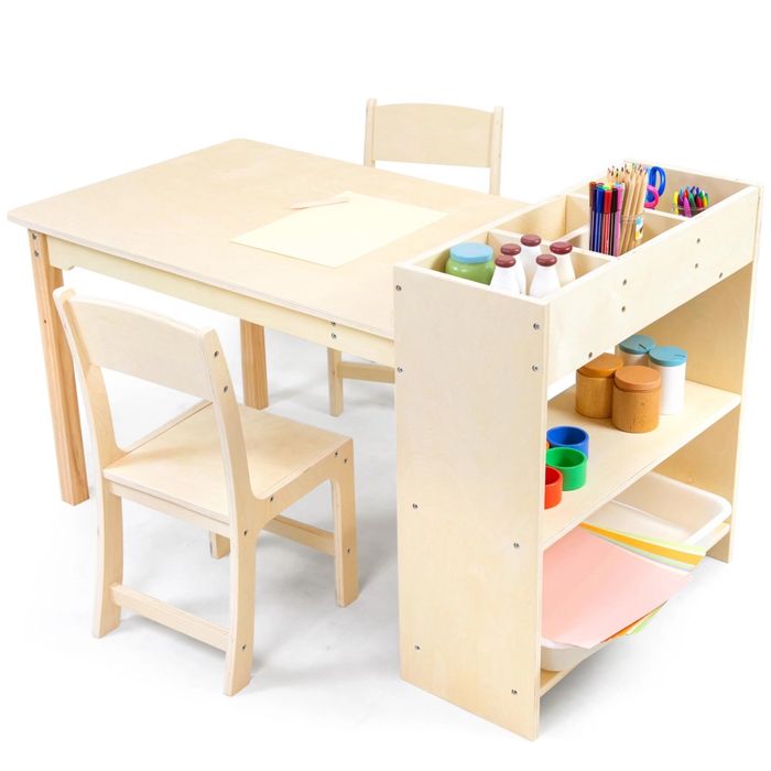 Masa artă Puecrof pentru copii + 2 scaune