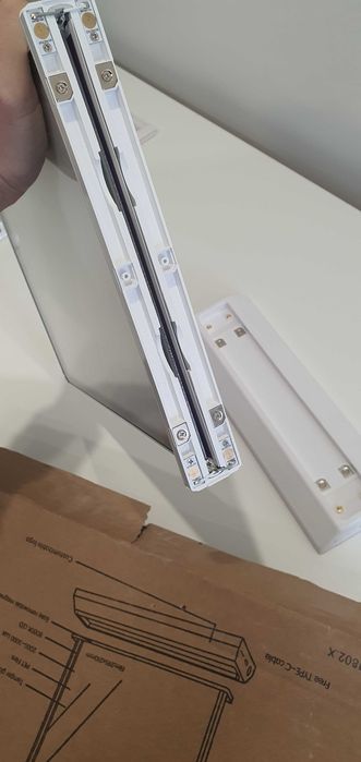 Reclama luminoasa panou led A4 cu stand reincarcabil de birou