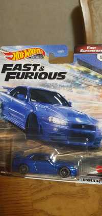 Продам Hot Wheels Premium, Хот Вилс Премиум, R34 GTR Fast Furious