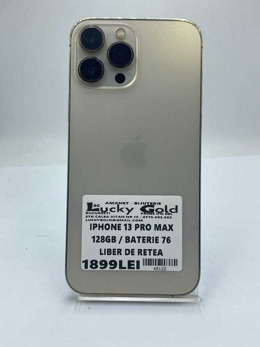 Iphone 13 Pro Max 128 Gb 76 % Baterie / Garantie / Factura #48122