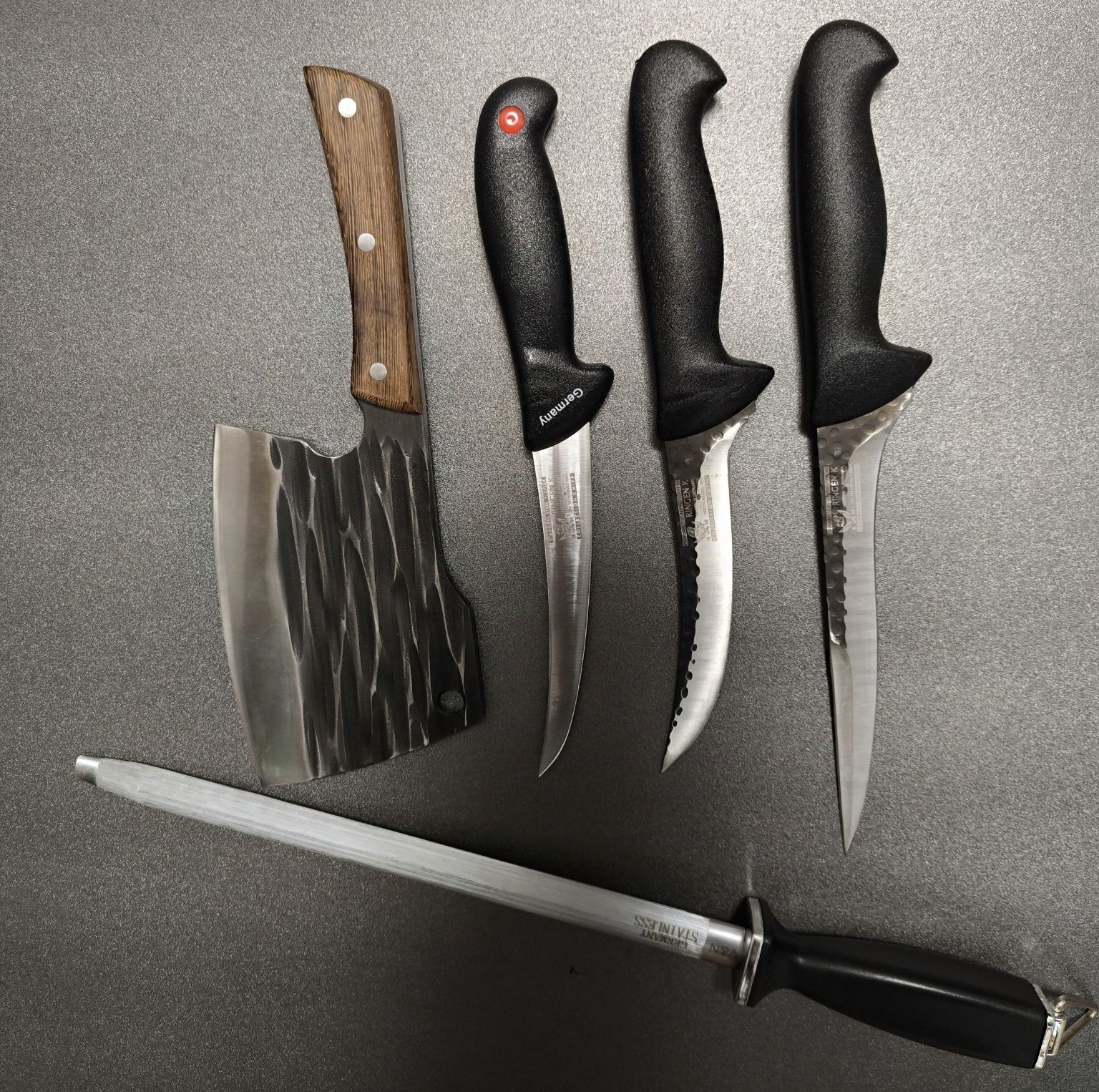 SET Cutite Macelarie 5 Piese Germany BLACK