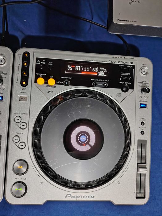 PIONEER CDJ-800MK 2 Compact Disc Player, CD player DJ MP3 două bucăți.