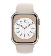 Apple Watch 8, GPS, Cellullar, carcasa Starlight Aluminium, 41 mm