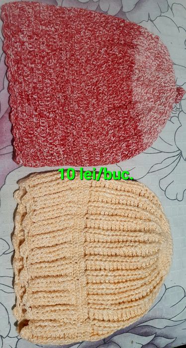 Caciuli Lana crosetate manual Dama