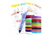 3-D ручка для детского творчества, голубая, сиреневая, желтая, розовая