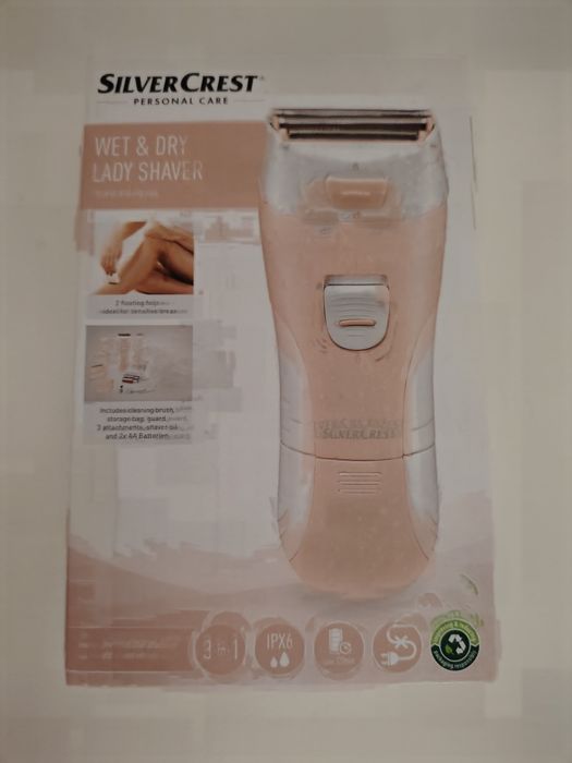 Epilator SILVERCREST® Lady Shaver, 3 accesorii, functie exfoliere