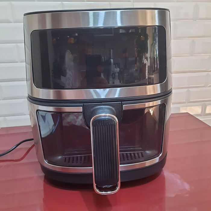 Friteuza cu aer cald, Air Fryer 8L, 2400 W, afisaj digital LCD color,