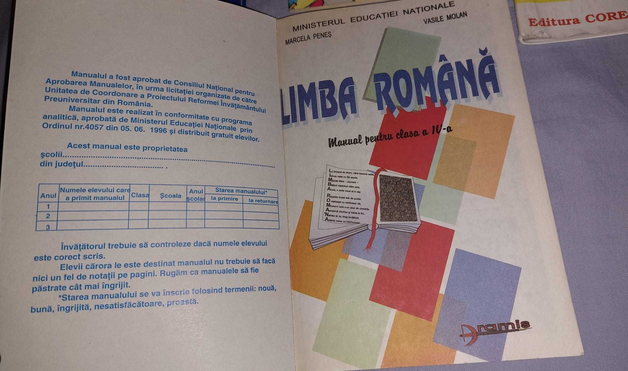 Manuale scolare Geografie/Limba Romana