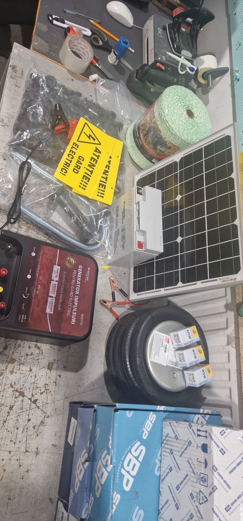 Sistem gard Electric complet panou acumulator aparat 4 joule 70 km pre