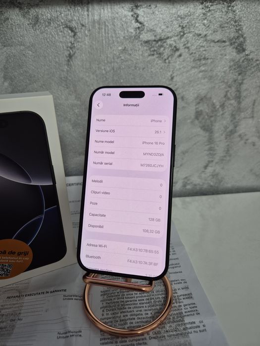 IPhone 16 PRO Garanție 2027