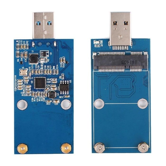 Adaptor SSD mSATA la USB 3.0 rack extern carcasa gen stick USB metalic