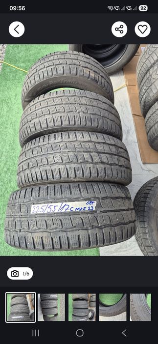 Vând cauciucuri 225/55/17 C M+S set complet imp Germania