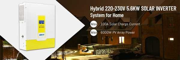 Соларен инвертор Hybrid Easun 5.6KW 100A MPPT 48V Parallel ON/OFF-Grid