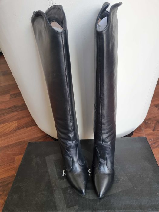 Cizme lungi din piele