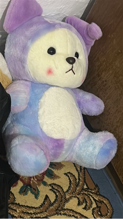 мишка с пледом, 40см