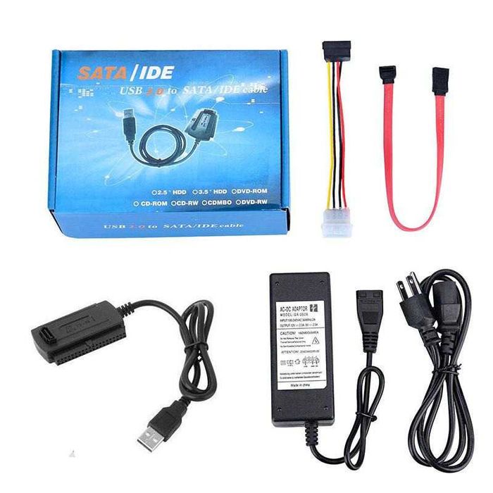 Adaptor convertor IDE SATA la USB cu alimentare pt HDD / CD / DVD ROM