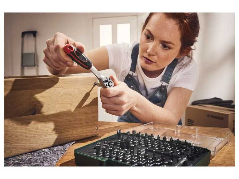 Set de biți cu clichet PARKSIDE , 81 de piese BITURI