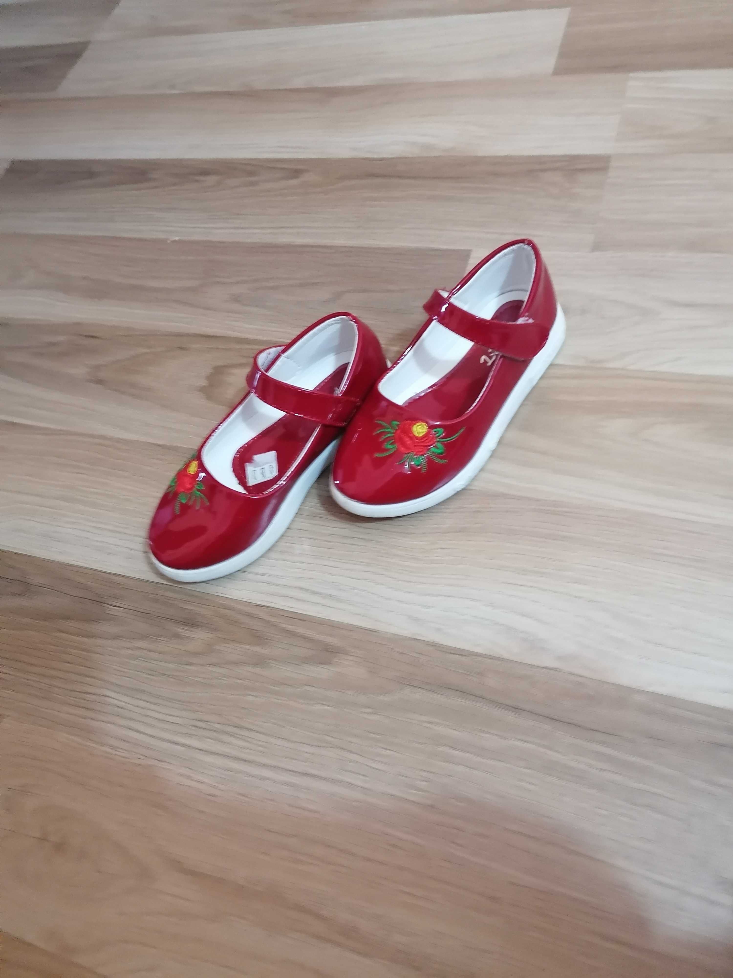 Pantofi rosii de lac fetite marime 30