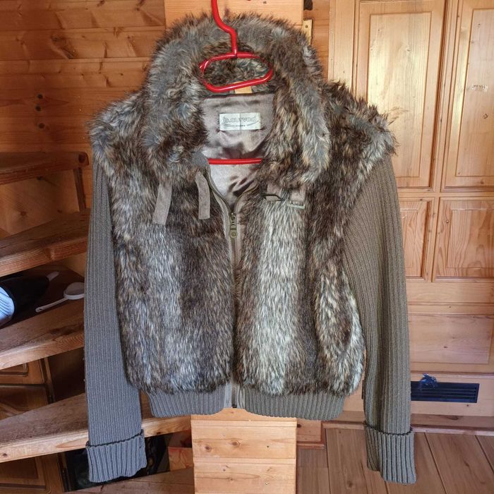 Hanorac fete, tricotat cu blană, pentru toamnă, firma Streetwear.