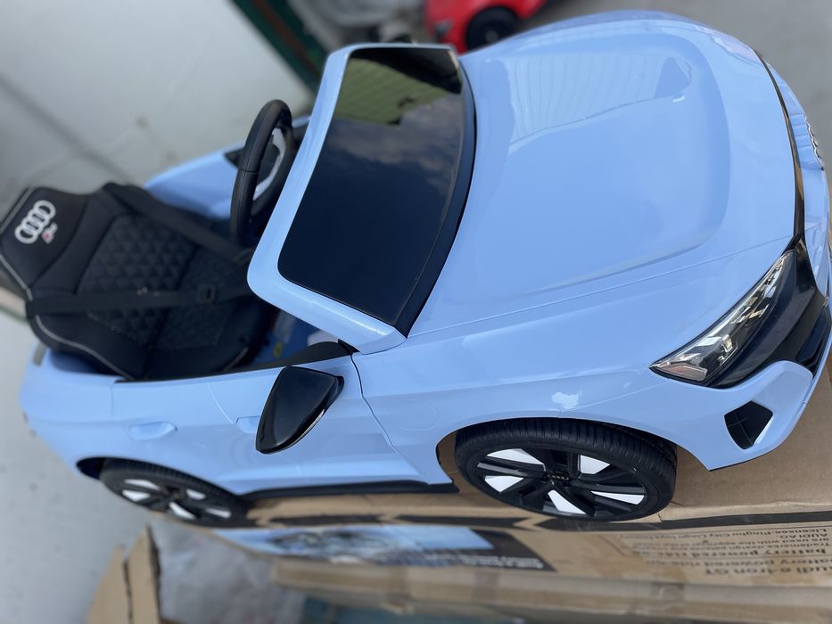 Masinuta electrica copii Audi E-tron GT Blue 70W scaun piele roti eva