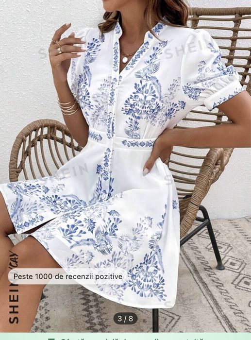 Rochie alba shein marimea 36